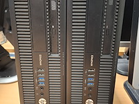 2x computer met beeldscherm en toetsenbord, hp, hp elitedesk 800 g1 sff i5, 2016 - afbeelding 2 van  6