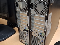 2x computer met beeldscherm en toetsenbord, hp, hp elitedesk 800 g1 sff i5, 2016 - afbeelding 3 van  6