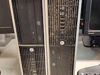 2x computer met beeldscherm en toetsenbord hp, hp pro 6300 sff i5 , bouwjaar 2013 - afbeelding 2 van  6
