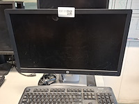 2x computer met beeldscherm en toetsenbord hp, hp pro 6300 sff i5 en hp elitedesk 800 g1 sff i5, bouwjaar 2013 en 2016 - afbeelding 1 van  8