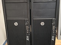 2x computer met beeldscherm , hp, hp workstation z210, 2016 - afbeelding 2 van  5