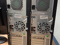 2x computer met beeldscherm , hp, hp workstation z210, 2016 - afbeelding 3 van  5