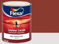2x couleur locale lak hoogglans - 750 ml, flexa, passionate argentina - kiss - 9045 - afbeelding 2 van  2