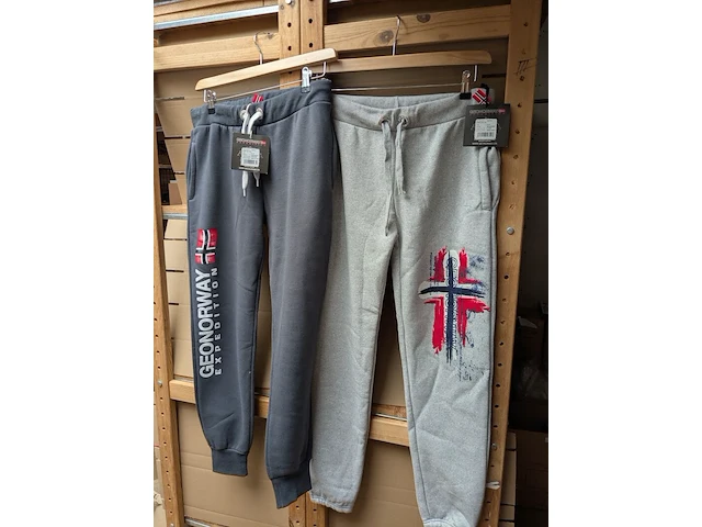2x dames sportbroek, geographical norway, grijs / donker grijs, mt xl - afbeelding 1 van  1