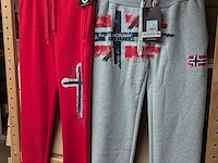 2x dames sportbroek, geographical norway, rood / grijs, mt l
