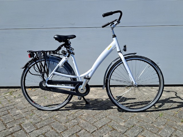 2x damesfiets, wit - afbeelding 12 van  27