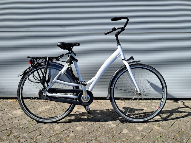 2x damesfiets, wit - afbeelding 12 van  22