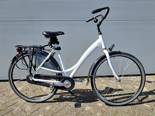 2x damesfiets, wit - afbeelding 5 van  22