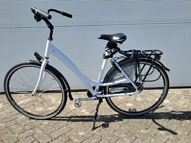 2x damesfiets, wit - afbeelding 6 van  22