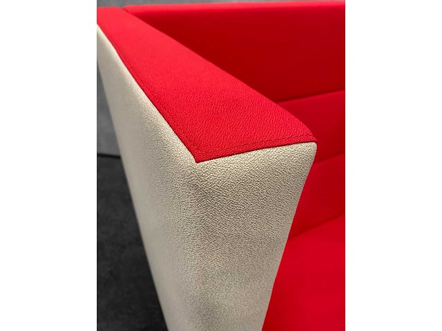 2x deberenn - akoestische sofa beige/rood - afbeelding 2 van  16