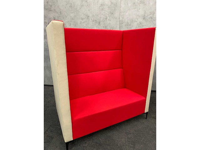 2x deberenn - akoestische sofa beige/rood - afbeelding 3 van  16