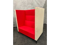 2x deberenn - akoestische sofa beige/rood - afbeelding 4 van  16