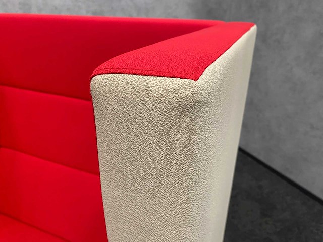 2x deberenn - akoestische sofa beige/rood - afbeelding 5 van  16