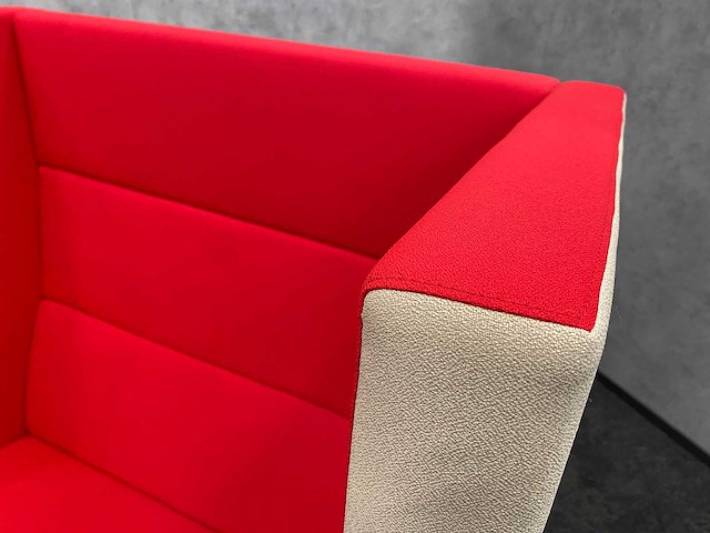 2x deberenn - akoestische sofa beige/rood - afbeelding 6 van  16