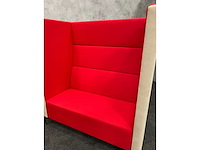 2x deberenn - akoestische sofa beige/rood - afbeelding 7 van  16
