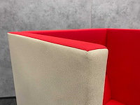 2x deberenn - akoestische sofa beige/rood - afbeelding 15 van  16