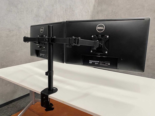 2x dell p2414hb - 24" monitor met monitorarm - dp, vga, dvi - afbeelding 3 van  10