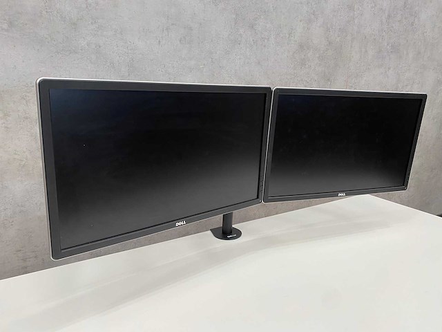 2x dell p2414hb - 24" monitor met monitorarm - dp, vga, dvi - afbeelding 4 van  10