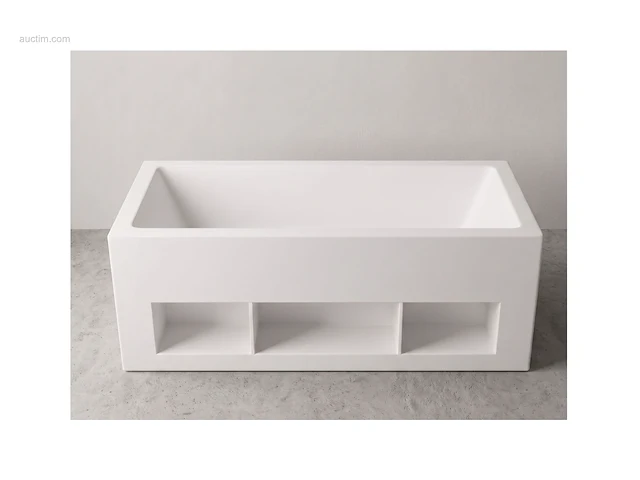 2x design bad - mat wit - 170x80x63,5cm - acryl - afbeelding 1 van  4