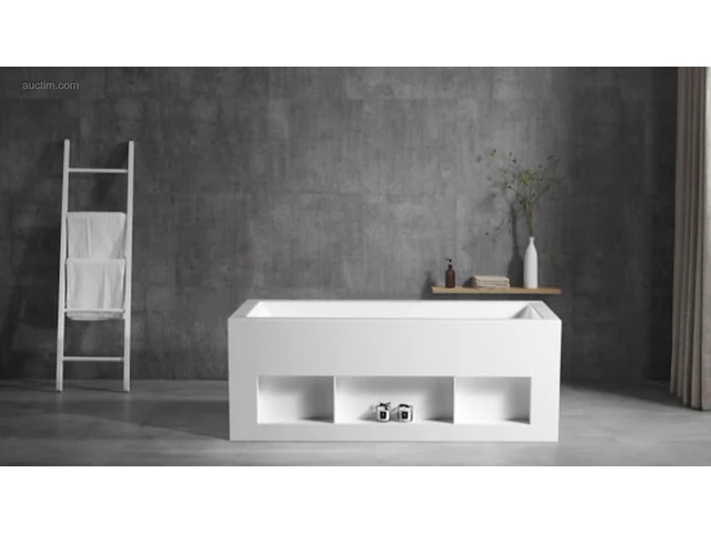 2x design bad - mat wit - 170x80x63,5cm - acryl - afbeelding 2 van  4