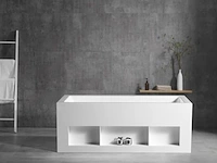 2x design bad - mat wit - 170x80x63,5cm - acryl - afbeelding 2 van  4