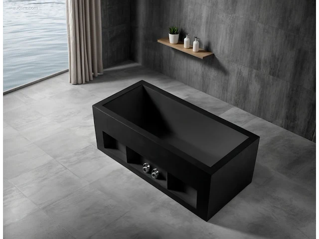 2x design bad - mat zwart - 170x80x63,5cm -... - afbeelding 2 van  4