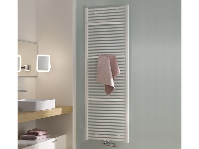 2x design radiator 177,5x50 cm, hsk line plus, 8085178, perl grau/zwart mat - afbeelding 1 van  5