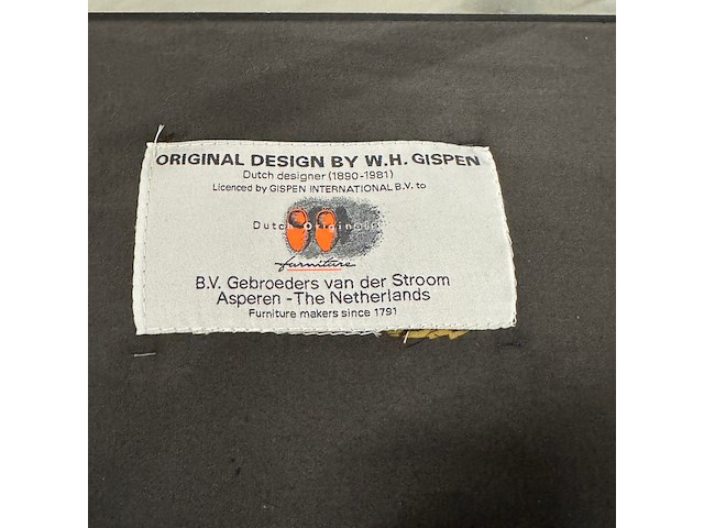 2x design sledestoel, gebroeders van der stroom, rood en blauw, design w.h. gispen - afbeelding 2 van  11