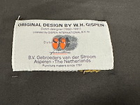 2x design sledestoel, gebroeders van der stroom, rood en blauw, design w.h. gispen - afbeelding 2 van  11