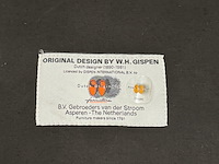 2x design sledestoel, gebroeders van der stroom, rood en blauw, design w.h. gispen - afbeelding 8 van  11