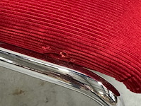 2x design sledestoel, gebroeders van der stroom, rood en blauw, design w.h. gispen - afbeelding 10 van  11