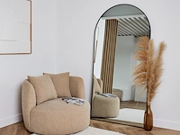 2x design spiegel met boog zwart 200x100 cm - afbeelding 4 van  5