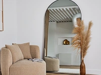 2x design spiegel met boog zwart 200x100 cm