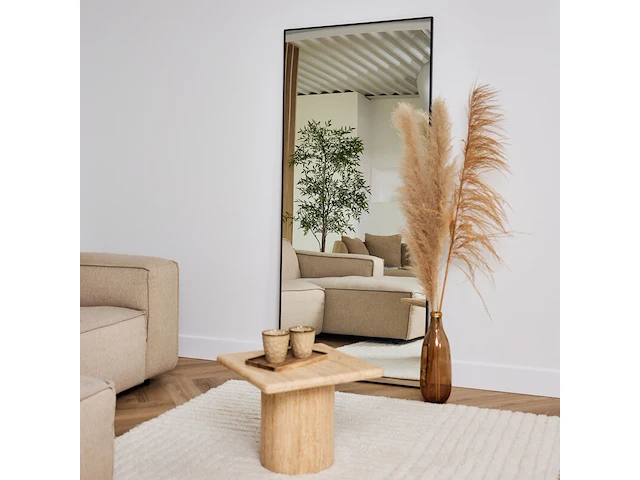 2x design spiegel zwart 180x70 cm - afbeelding 1 van  5