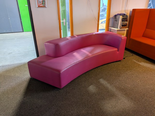 2x designbank, roze & paars - afbeelding 1 van  8