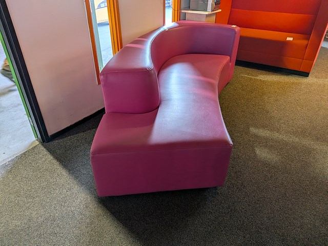 2x designbank, roze & paars - afbeelding 3 van  8