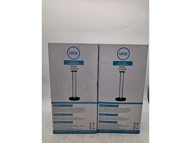 2x desinfectie lamp, uvix, uvix55r uv-c lamp - afbeelding 1 van  4