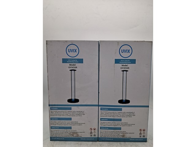2x desinfectie lamp, uvix, uvix55r uv-c lamp - afbeelding 1 van  4