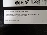 2x desktop, hp, prodesk 400 g1 sff, core i3 - afbeelding 9 van  12