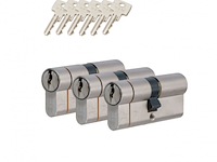 2x deurcilinders sets a 3 st. connection, 30/30 - afbeelding 1 van  4
