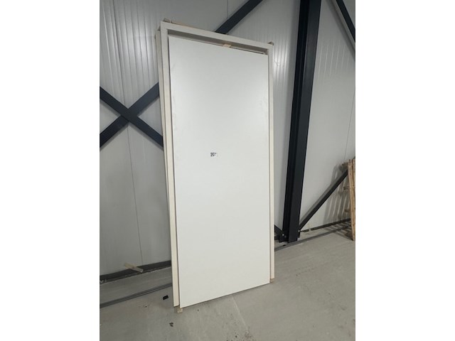 2x deurkozijn en 1x deur wit, , stomp - afbeelding 1 van  3