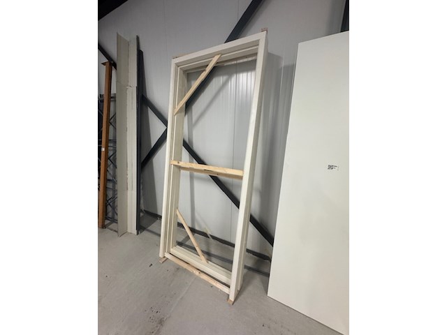 2x deurkozijn en 1x deur wit, , stomp - afbeelding 3 van  3