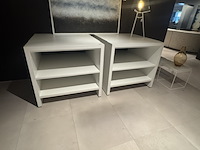 2x display tafel, wit