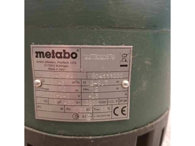 2x dompelpomp metabo, diverse modellen - afbeelding 4 van  10