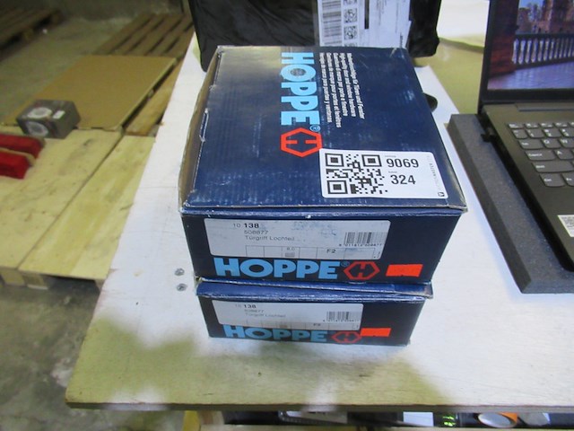 2x doos met elk 10 paar deurkrukken hoppe, 508877, chroom - afbeelding 4 van  4