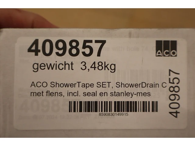2x douchegoot met afdichtingsset easy drain + aco, bonding strip compact, rvs - afbeelding 6 van  6
