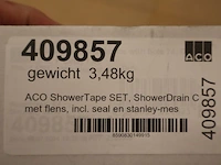 2x douchegoot met afdichtingsset easy drain + aco, bonding strip compact, rvs - afbeelding 6 van  6
