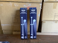 2x doucheset met 2 stralen, grohe, tempesta cosm. 100, chroom - afbeelding 2 van  3
