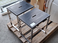 2x douchestoel best design, faece-black, zwart - afbeelding 2 van  4