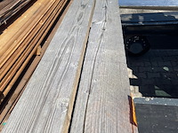 2x douglas balken fijnbezaagd, 60x160mm, lengte 300cm